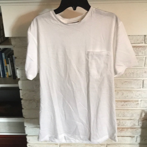 fitted white tee
